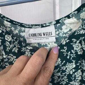 Green Floral Maxi Dress